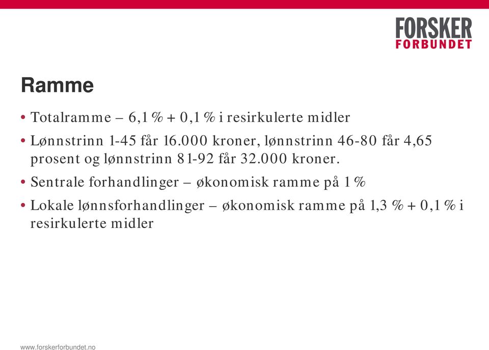 000 kroner, lønnstrinn 46-80 får 4,65 prosent og lønnstrinn 81-92 får