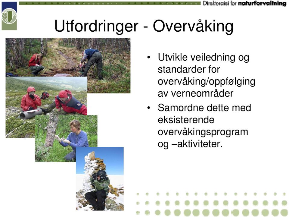 overvåking/oppfølging av verneområder