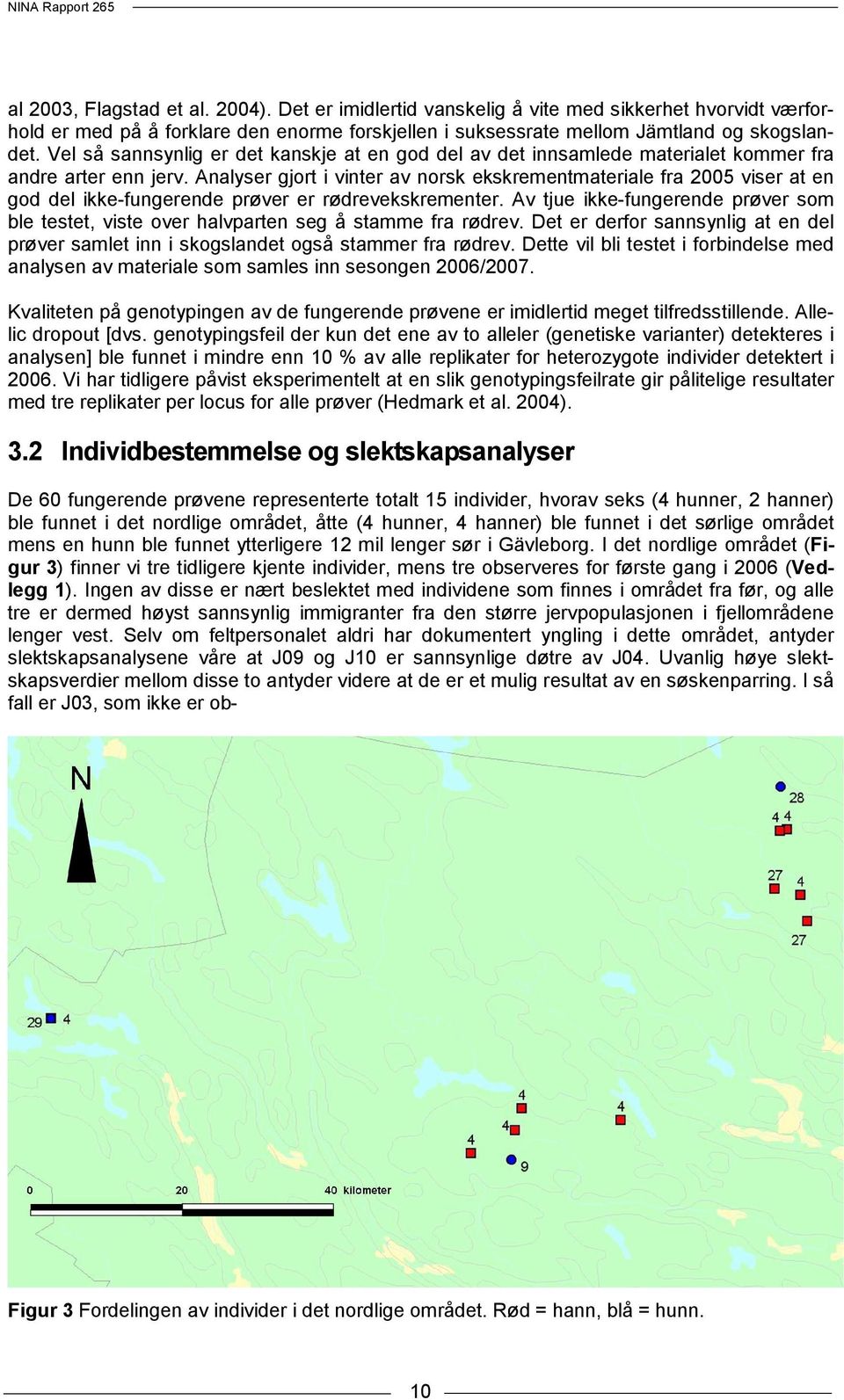 Analyser gjort i vinter av norsk ekskrementmateriale fra 2005 viser at en god del ikke-fungerende prøver er rødrevekskrementer.