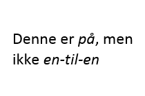 Observasjon: La f: A -> B. Hvis B har flere elementer enn A, kan f ikke være på. Hvis A har flere elementer enn B kan f ikke være en-til-en.