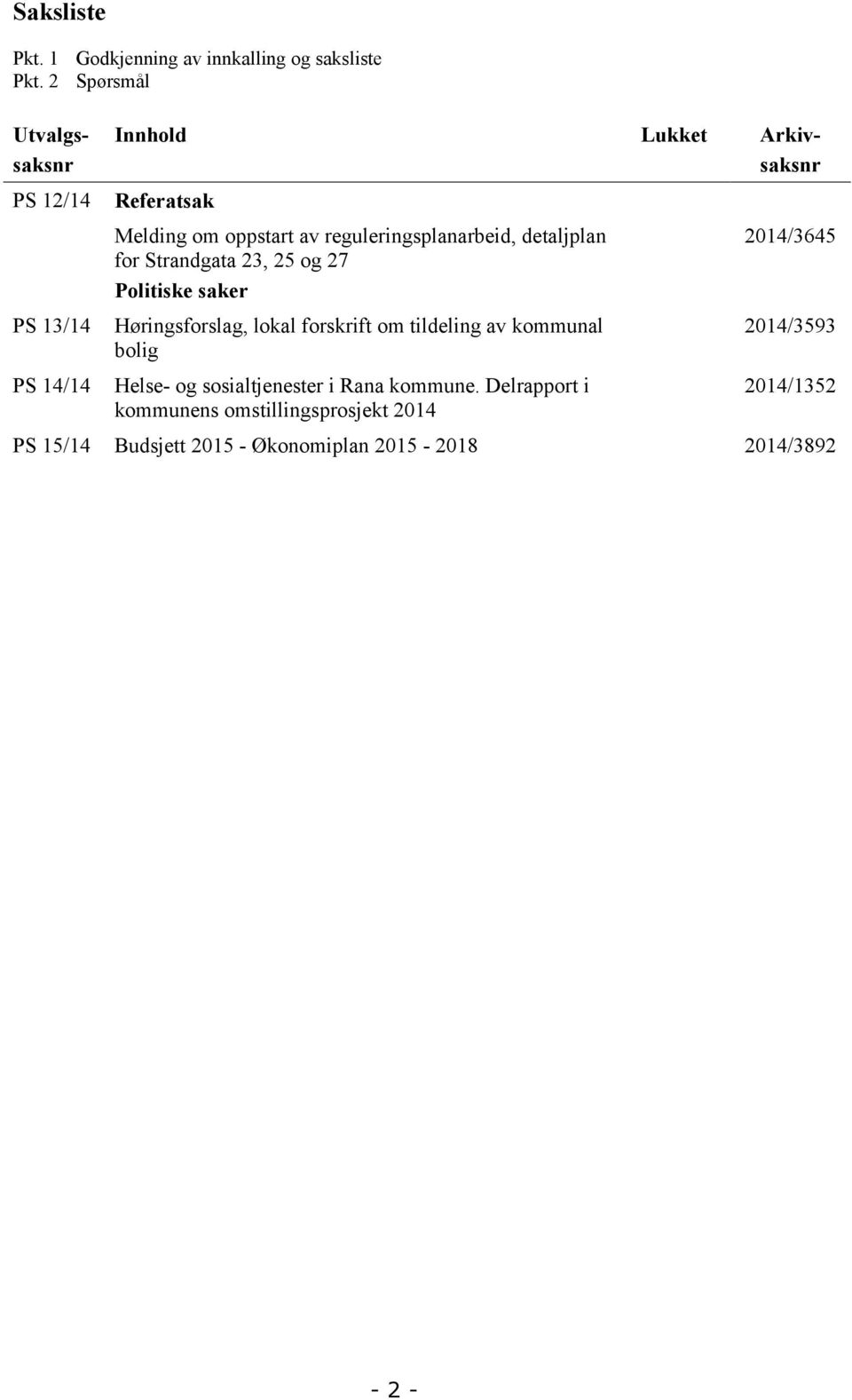 oppstart av reguleringsplanarbeid, detaljplan for Strandgata 3, 5 og 7 Politiske saker Høringsforslag, lokal