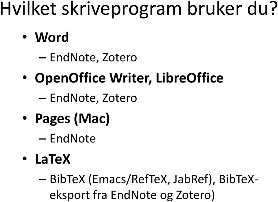 LibreOffice EndNote, Zotero Pages (Mac) EndNote