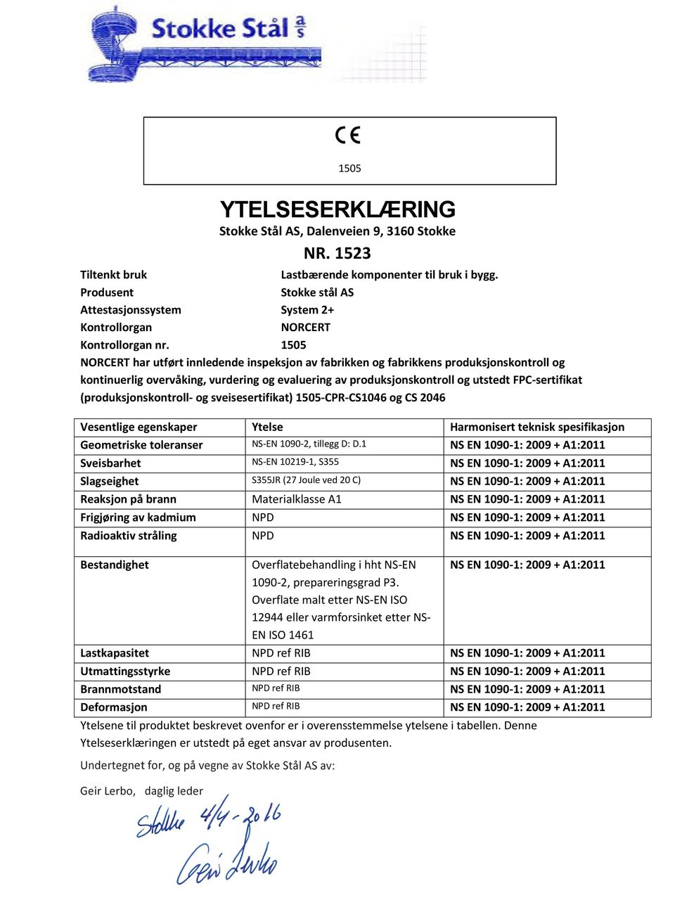 fabrikkens produksjonskontroll og