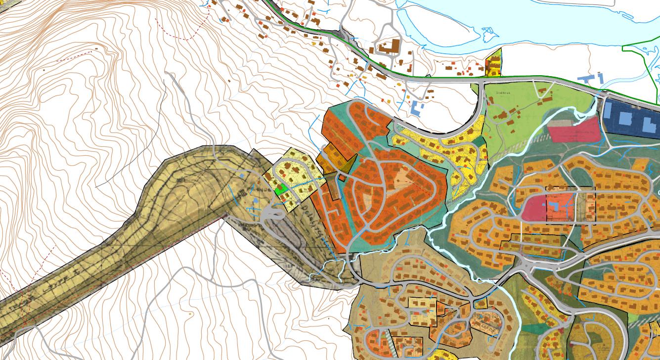 Gå inn på: kart på web på kommunesida