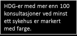 Antall polikliniske konsultasjoner med hastegrad ø-hjelp i kir- (tj.enhet 13000 og 16000) og ort-avd (tj.