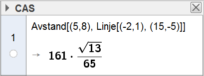 6.168 Vi lr Q være fotpunktet på linj l for normlen til linj gjennom P.