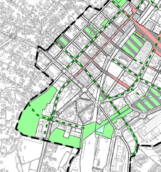 14 Figur 8 Grønnstruktur og hovedgangforbindelser Kilde: Høringsforslag kdp sentrum 2015-2030.