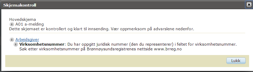 Du huker av for "Levere på et nummer som ikke står i lista".