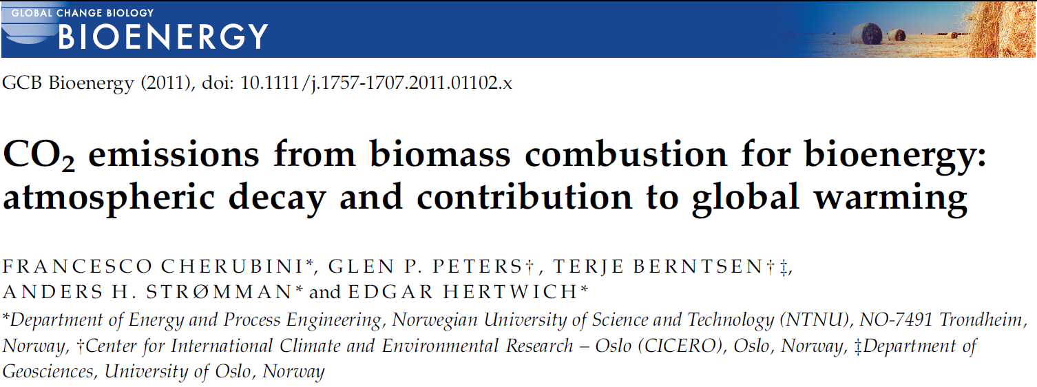 Both biogenic and anthropogenic CO 2 emissions cause a perturbation to atmospheric CO 2 concentrations This perturbation is modeled with an Impulse Response Function (IRF) to simulate interactions