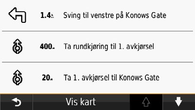 Nullstille tripinformasjon 1. Gå til kartet, og trykk på feltet Fart > Nullstill. 2. Velg et alternativ: Velg Nullstill tripdata for å nullstille informasjonen på tripcomputeren.