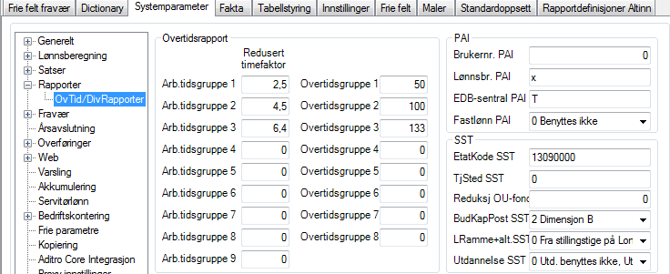 Lønnsstatistikk SST SST-rapportering Formål og brukere. Rapporten startes fra menypunkt Rapporter Offentlig rapportering. Dette er meldingsrutinen for SST.