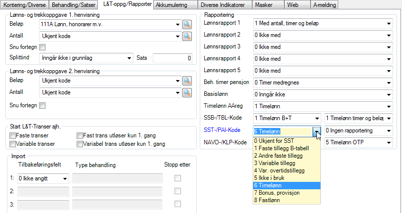 http://www.ssb.no/arbeid-og-lonn/statistikker/lonnstat/aar/2015-01- 29?fane=om#content Ajourhold av lønnsartene.