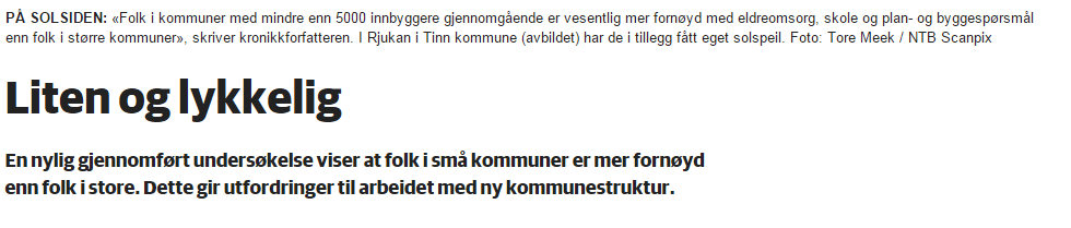 Er små kommuner