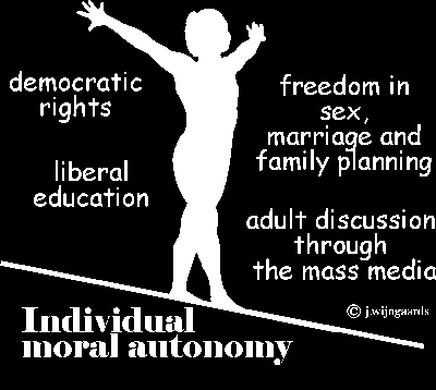 Individuell moralsk autonomi: Demokratiske rettigheter, liberal utdanning, frihet i