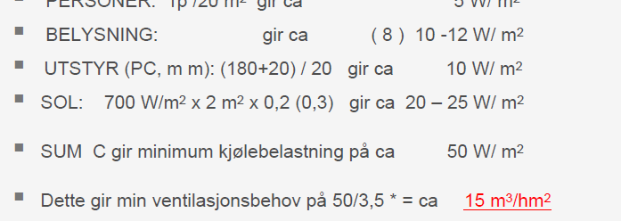 Luftmengde pga