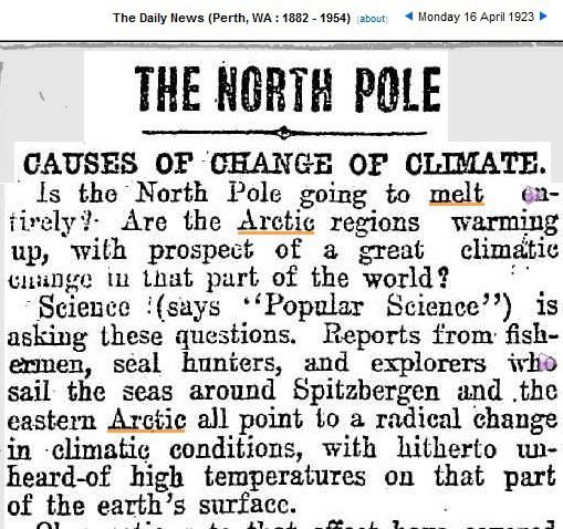 10 temperaturer omtrent som i dag. 1934 var et rekordår, temperaturen var nesten like høy som i dag. Vinteren sviktet og det var grønne marker. Dette snakkes det lite om.