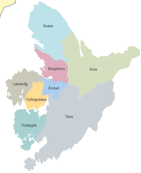 Geografisk oversikt over deltakende skoler Kyrkjekrinsen Blokkhaugen Breimyra