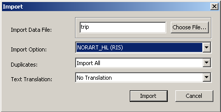 Endnote lager stadig nye filtre og disse kan lastes ned fra EndNotes egen webside: http://www.endnote.com/support/enfilters.asp Norart 1. Utfør søket i Norart 2.