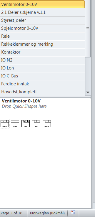 For hver komponent som blir plassert ut i GUI vinduet, skal det bli generert en kode for. Vi ser for oss at det er ett GUI med 3 skjermer med ett hoved bilde, utstyrs bilde og kode bilde.