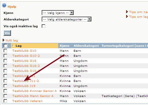 Lagpåmelding via Klubbklienten Både Klubbruker og Klubbadministrator kan utføre lagpåmelding via klubbklienten (kun sistnevnte kan godkjenne en påmelding).