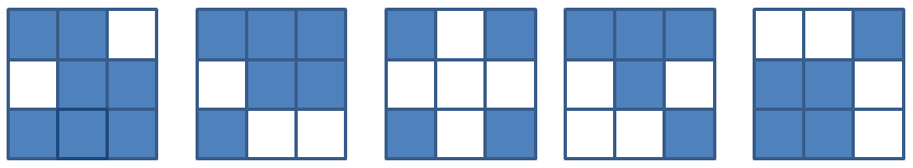 22) Figuren viser femkanten ABCDE. Sidelengdene er vist på figuren. Egil tegner fem sirkler med sentrum i hvert av hjørnene i femkanten. Hver sirkel tangerer de to nabosirklene.