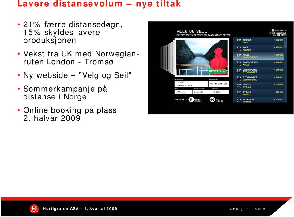 webside Velg og Seil Sommerkampanje på distanse i Norge Online booking