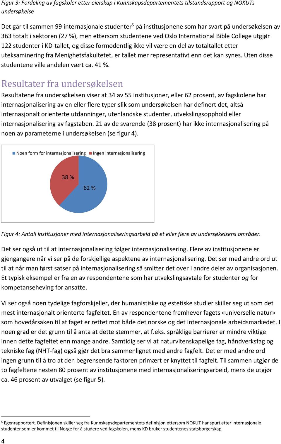 etter uteksaminering fra Menighetsfakultetet, er tallet mer representativt enn det kan synes. Uten disse studentene ville andelen vært ca. 41 %.