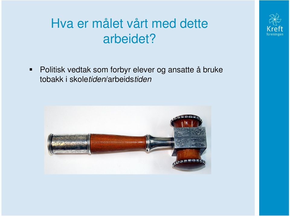 Politisk vedtak som forbyr