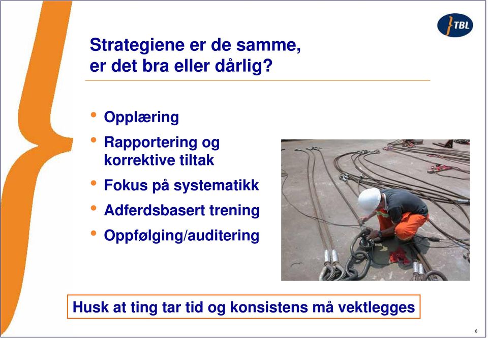 systematikk Adferdsbasert trening