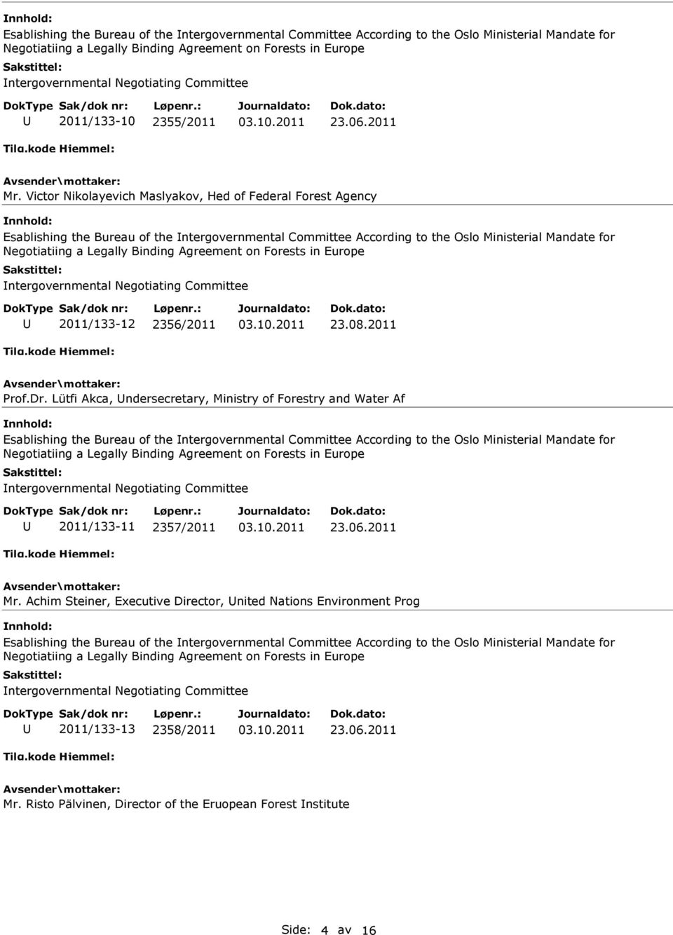 Committee 2011/133-12 2356/2011 23.08.2011 Prof.Dr.