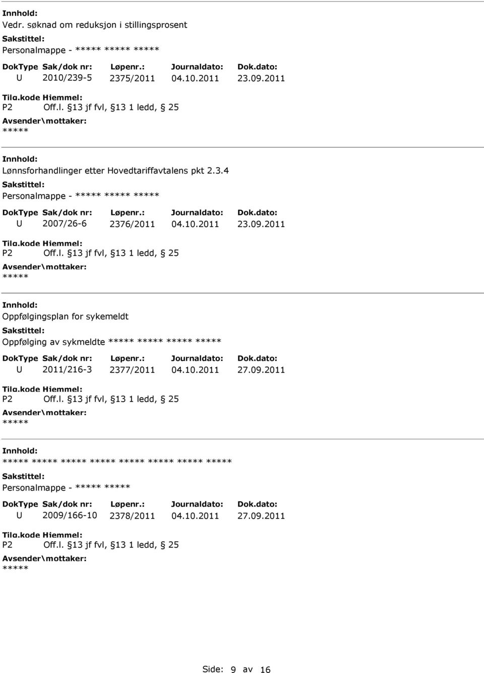 4 Personalmappe - 2007/26-6 2376/2011 23.09.