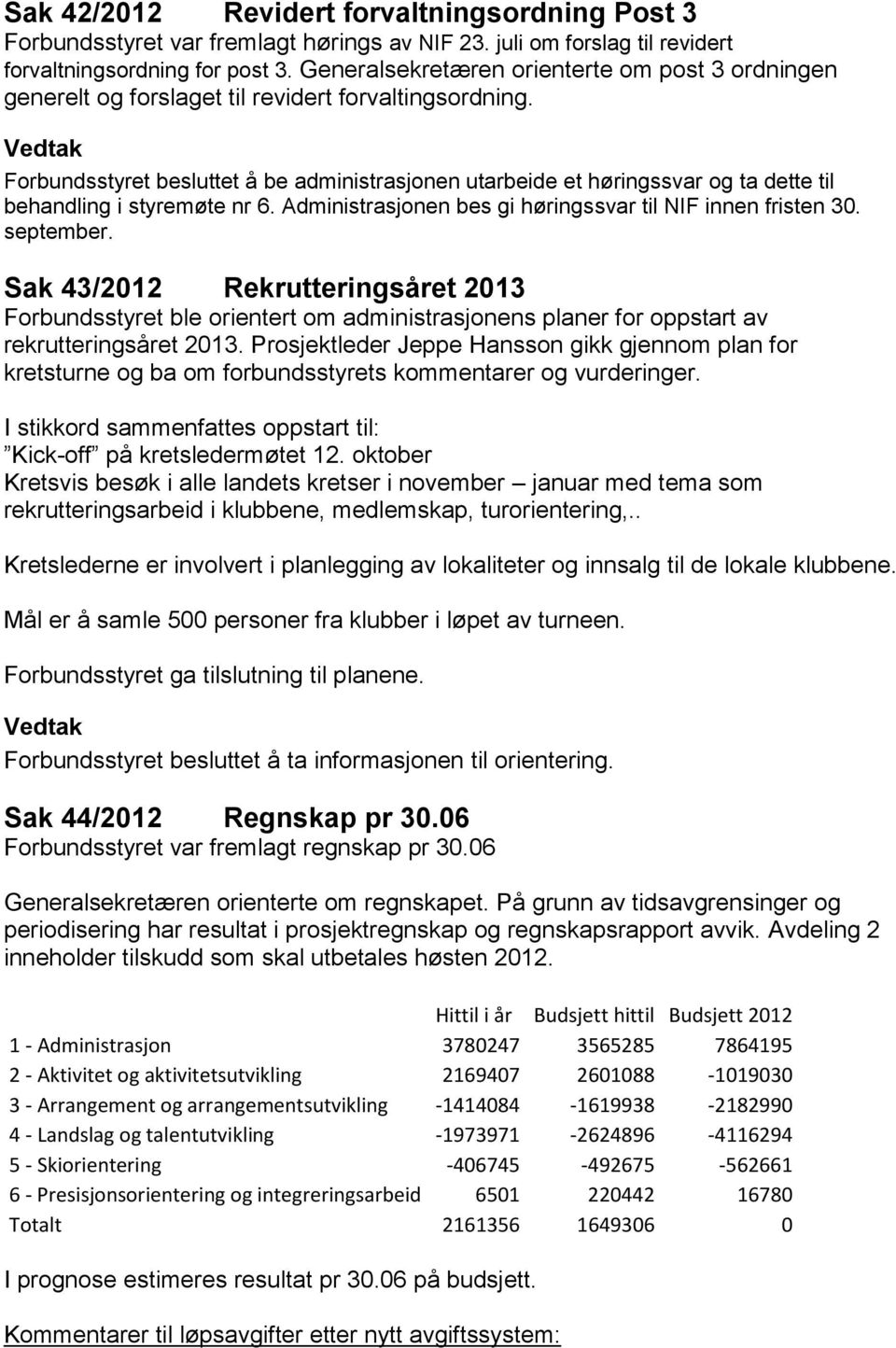 Forbundsstyret besluttet å be administrasjonen utarbeide et høringssvar og ta dette til behandling i styremøte nr 6. Administrasjonen bes gi høringssvar til NIF innen fristen 30. september.