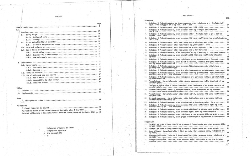 .............. Survey des gn..... '... "...... Statstcal bass..................... O... Cverage.............. Terms and varables. c:........ Use f tables and sme man results,.