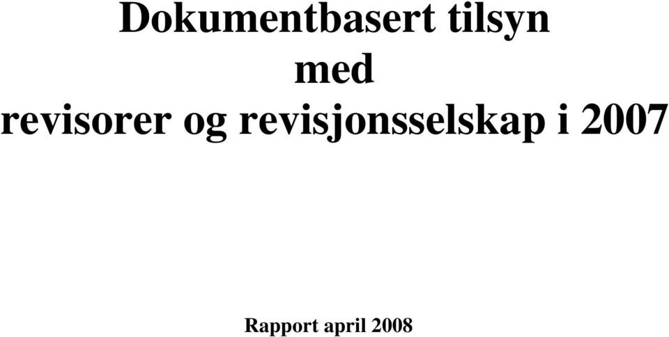 og revisjonsselskap