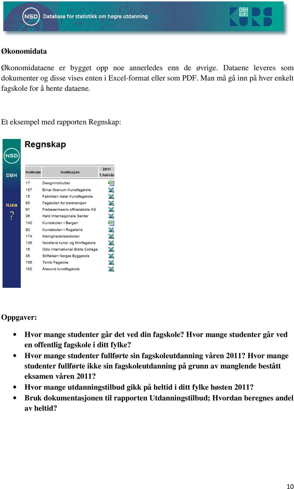 Hvor mange studenter går ved en offentlig fagskole i ditt fylke? Hvor mange studenter fullførte sin fagskoleutdanning våren 2011?