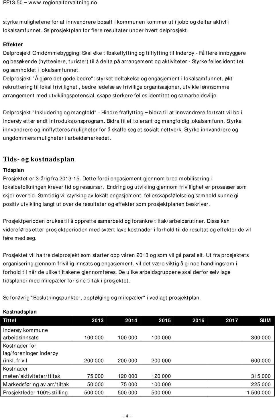 felles identitet og samholdet i lokalsamfunnet.