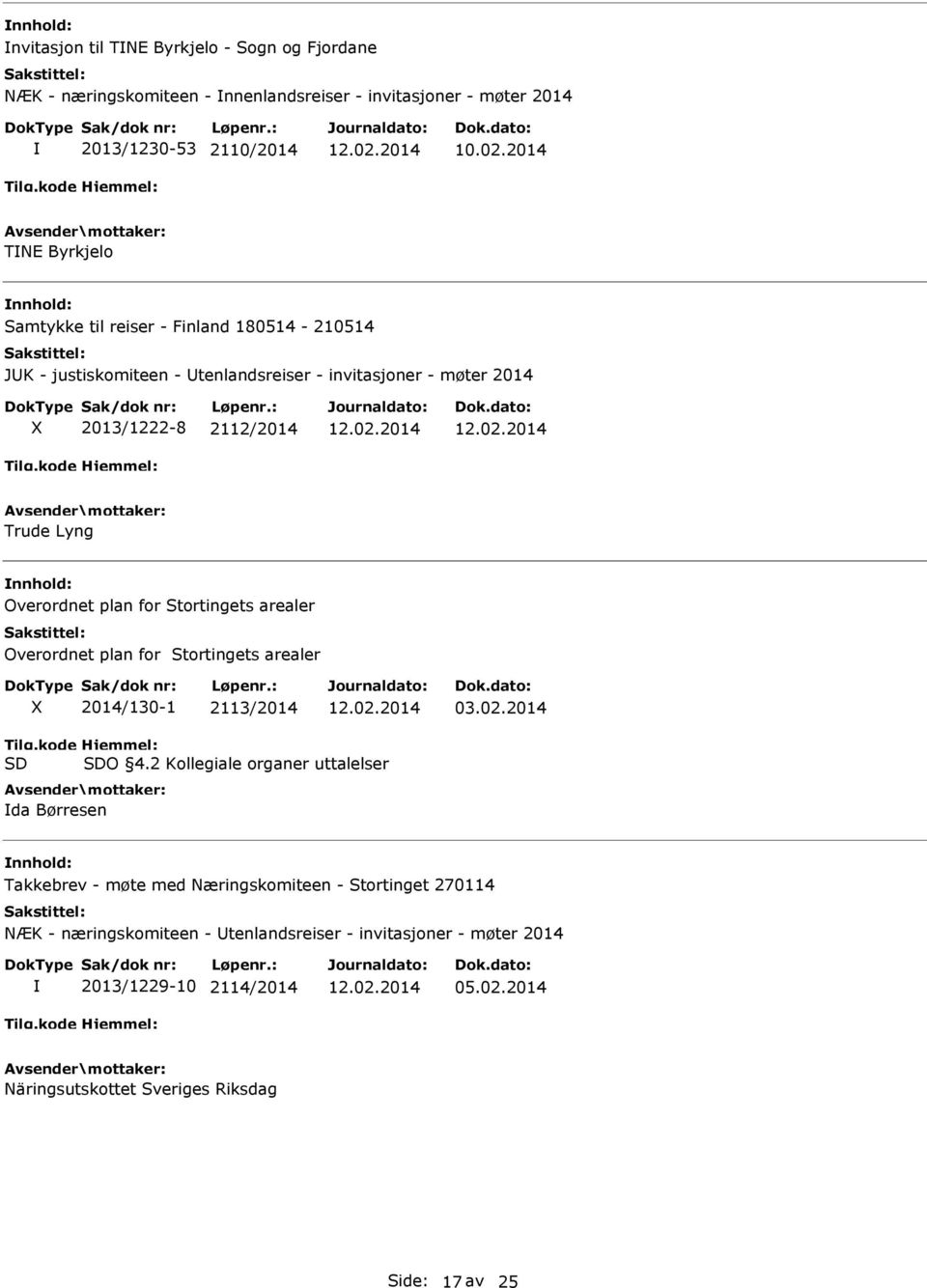 arealer Overordnet plan for Stortingets arealer 2014/130-1 2113/2014 03.02.2014 O 4.