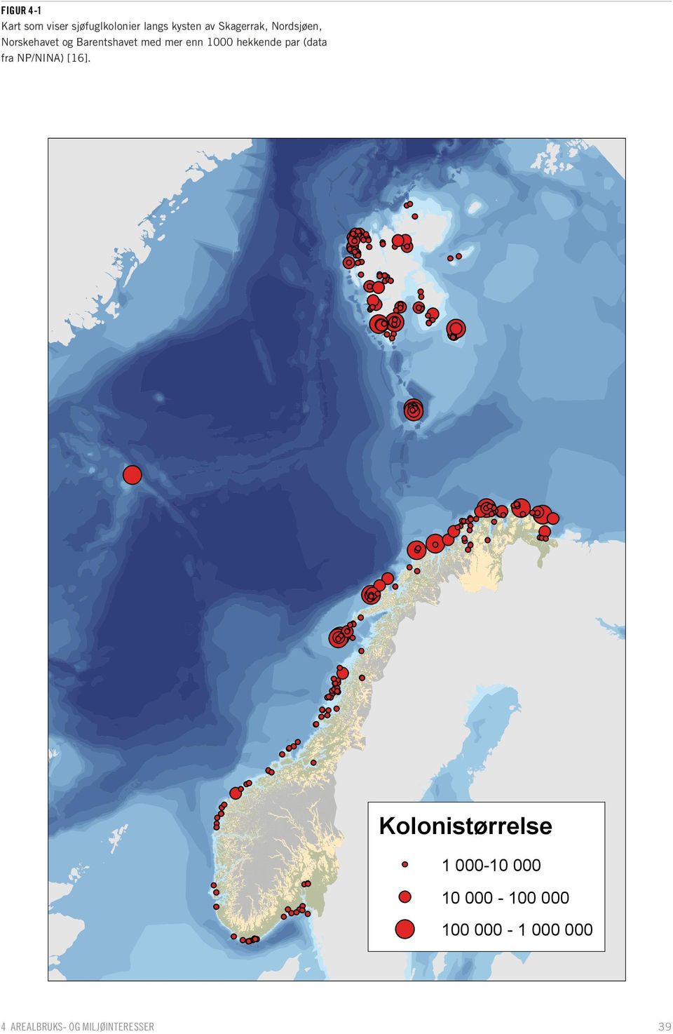 1000 hekkende par (data fra NP/NINA) [16].