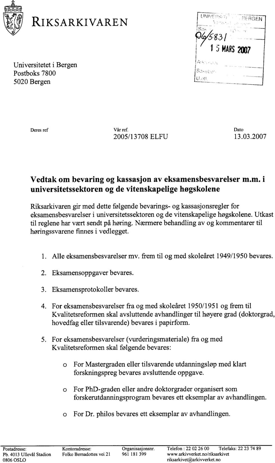 nsbesvarelser m.