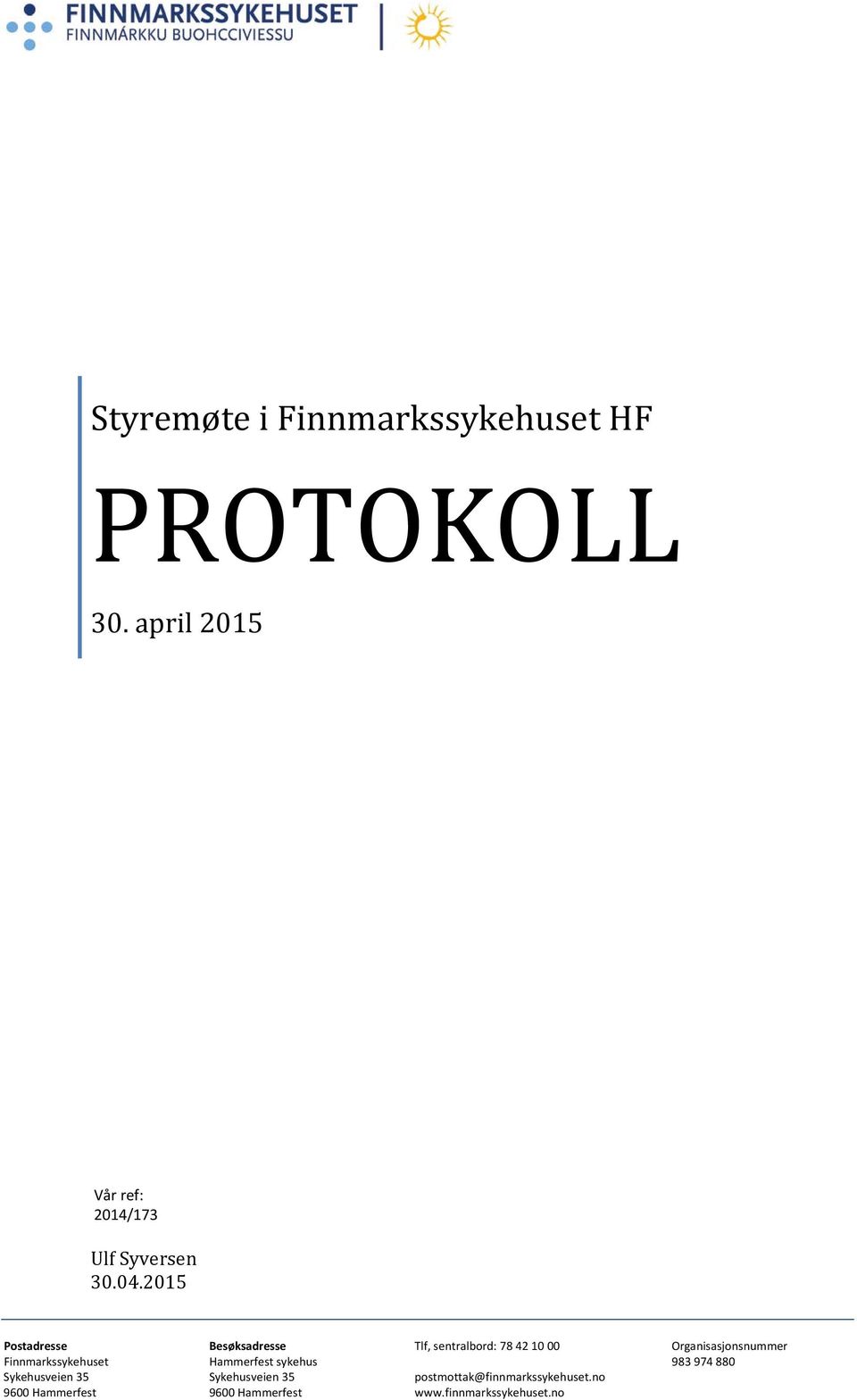 PROTOKOLL 30.