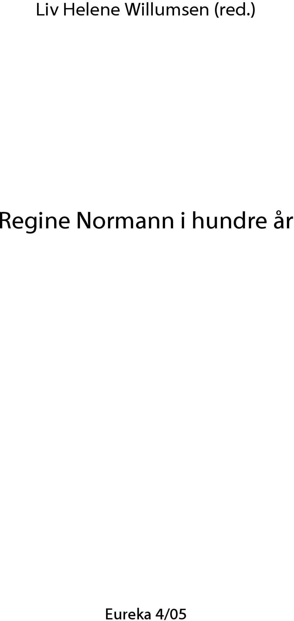 ) Regine Normann