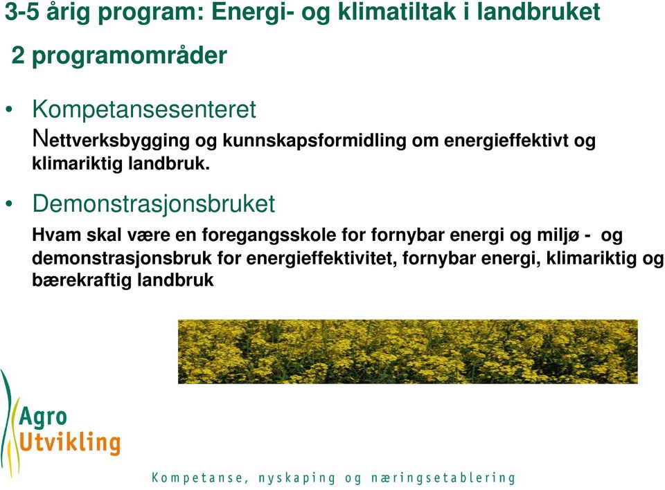 Demonstrasjonsbruket Hvam skal være en foregangsskole for fornybar energi og miljø - og