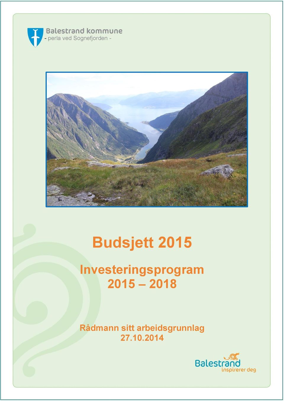 Investeringsprogram 2015