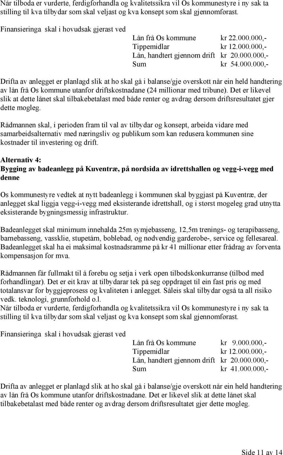 Det er likevel slik at dette lånet skal tilbakebetalast med både renter og avdrag dersom driftsresultatet gjer dette mogleg.