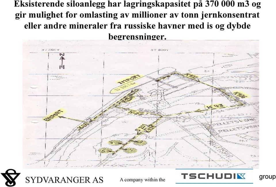 jernkonsentrat eller andre mineraler fra russiske havner