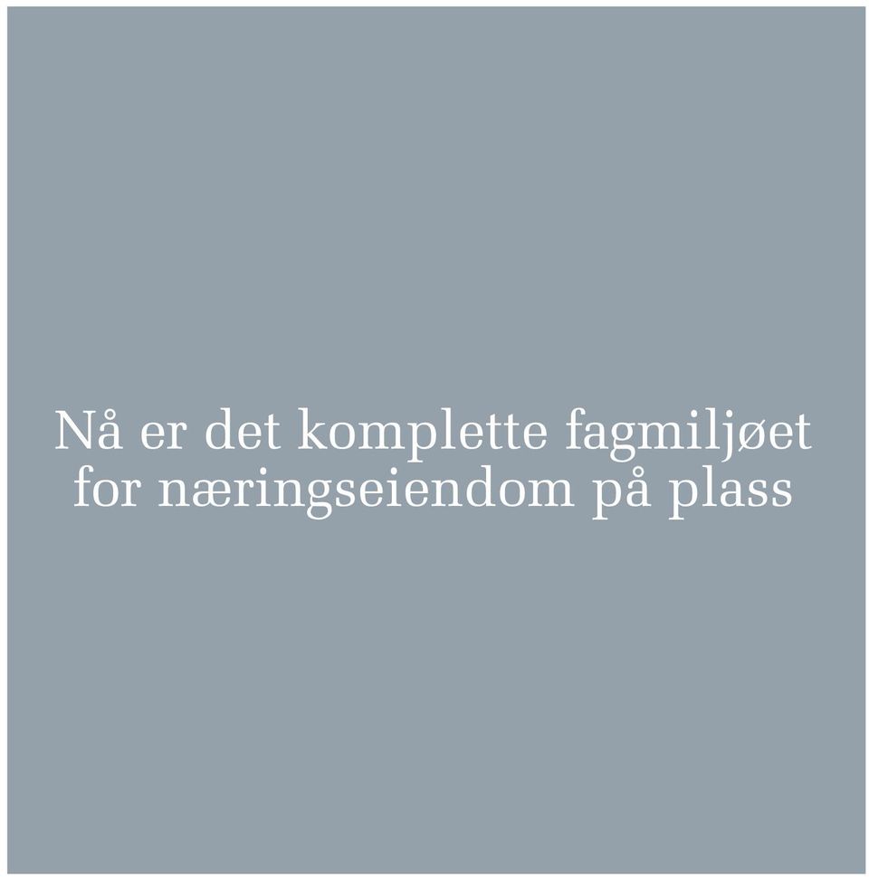 fagmiljøet for