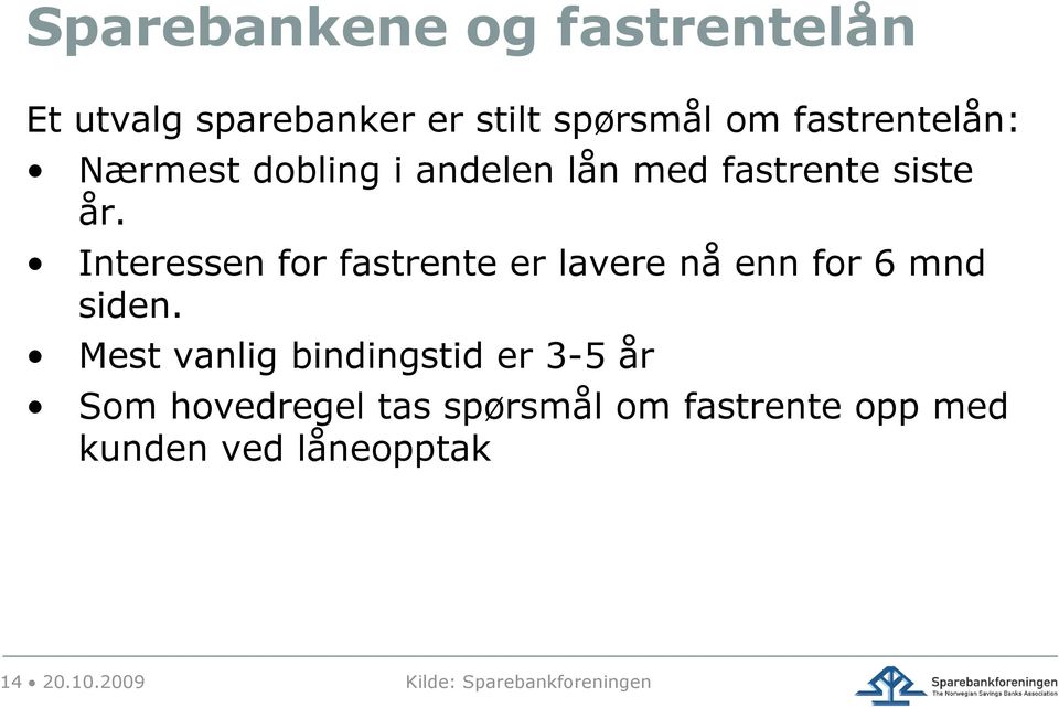 Interessen for fastrente er lavere nå enn for 6 mnd siden.