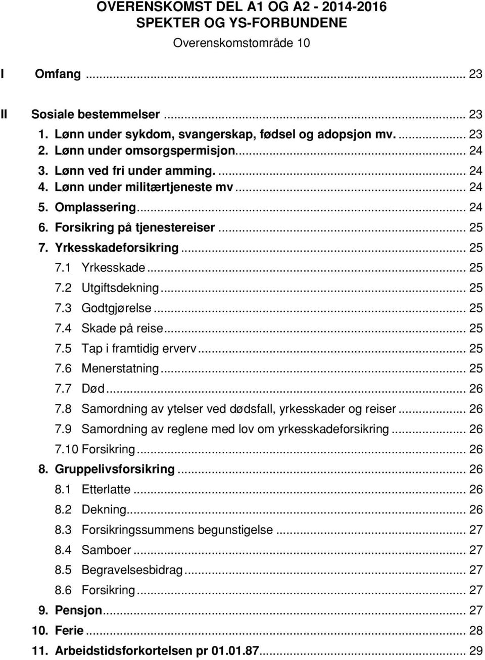 .. 25 7.2 Utgiftsdekning... 25 7.3 Godtgjørelse... 25 7.4 Skade på reise... 25 7.5 Tap i framtidig erverv... 25 7.6 Menerstatning... 25 7.7 Død... 26 7.