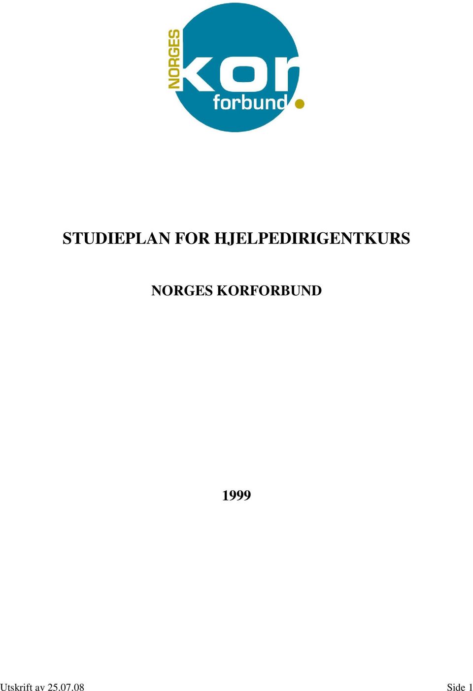 NORGES KORFORBUND