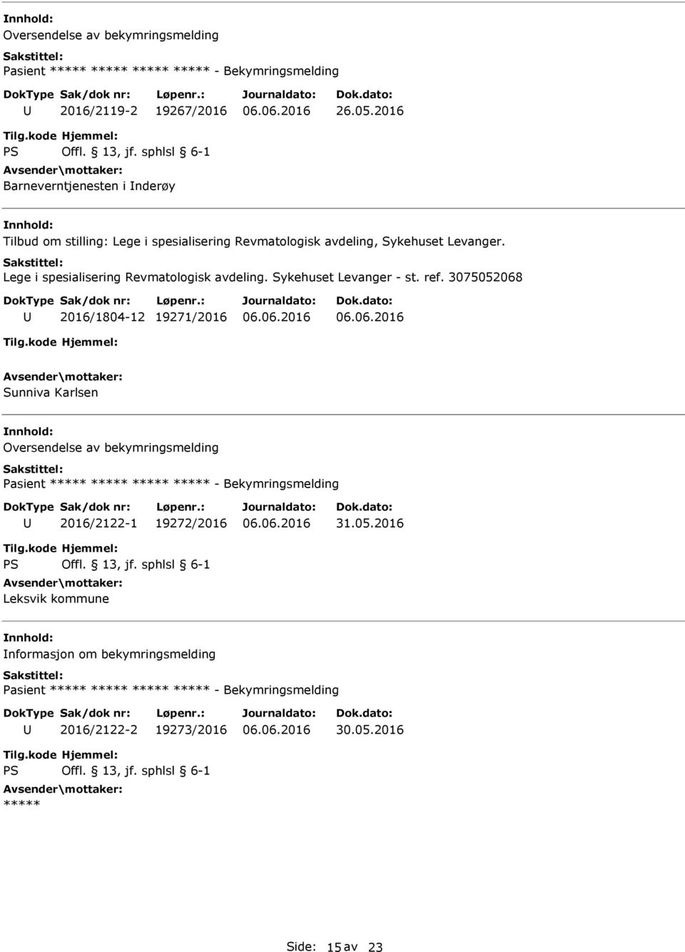 Lege i spesialisering Revmatologisk avdeling. Sykehuset Levanger - st. ref.